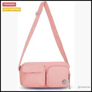 Water Repellent Crossbody Fanny Pack Adjustable Strap Travel Bag Minimal Style